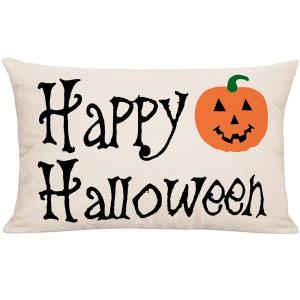 Halloween Pumpkin Decorative Pillow Cover - 20x12 inches
