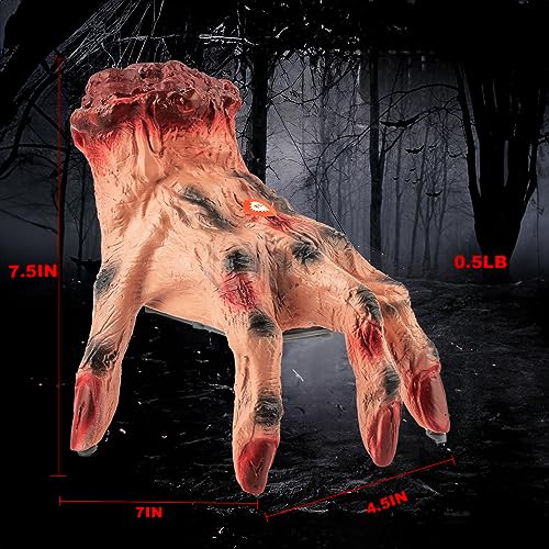 Zombie Crawling Hand Decorations with Scary Sounds