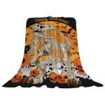 Dinosaur Skeleton Halloween Fleece Blanket - Cozy Throw