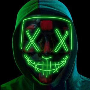 Green LED Purge Mask for Festival Halloween Party