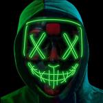 Green LED Purge Mask for Festival Halloween Party