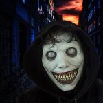 Horror Smiling Demon Face Mask for Halloween Cosplay