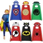 Superhero Capes and Mask Costume Set for Kids