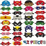 Superhero Masks Set for Halloween Cosplay Party Costume
