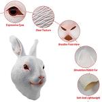 Realistic Rabbit Mask for Halloween Costume Carnival Party