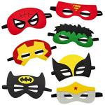 Superhero Masks Set for Halloween Cosplay Party Costume