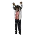 Life-Size Animatronic Werewolf for Halloween Decoration