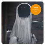 Faceless Spectre Animated Halloween Prop with Light-Up Eyes