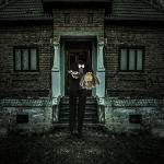 Life-Size Zombie Halloween Decoration, Poseable & Light-Up