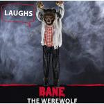 Life-Size Animatronic Werewolf for Halloween Decoration