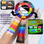 24 color Halloween makeup kit with accessories
