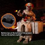 Scary Clown Animatronic with Light Up Eyes & Motion