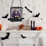 Glowing Talking Skeleton Prisoner in Electric Light-Up Cage