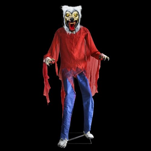 Large Animated Werewolf Prop with Light & Sound