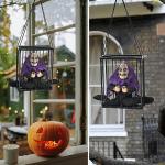 Glowing Talking Skeleton Prisoner in Electric Light-Up Cage