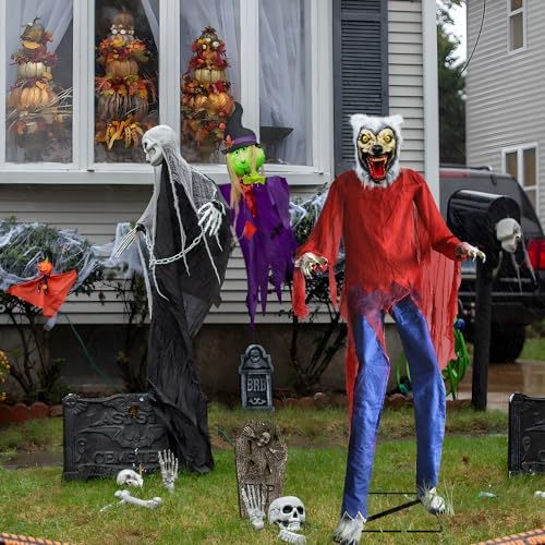 Large Animated Werewolf Prop with Light & Sound