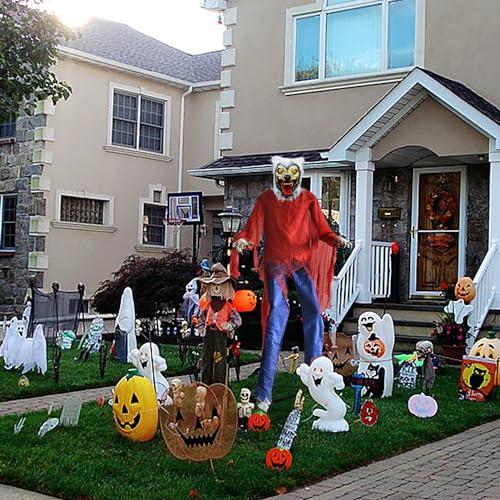 Large Animated Werewolf Prop with Light & Sound