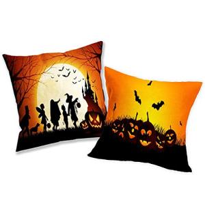 2 Halloween Pillow Cushion Covers
