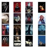 Halloween Horror Movie Merch Poster Set with Party Supplies