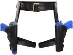 Halloween Thigh Holsters with Plastic Guns Costume Accessory