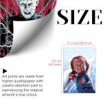 Halloween Horror Movie Merch Poster Set with Party Supplies