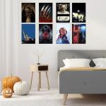 Halloween Horror Movie Merch Poster Set with Party Supplies