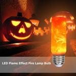 Flame Effect Light Bulb for Halloween Decor, 4 Modes