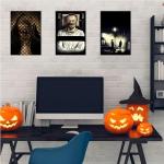 Halloween Horror Movie Merch Poster Set with Party Supplies