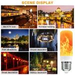 Flame Effect Light Bulb for Halloween Decor, 4 Modes
