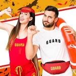 SATINIOR Classic Halloween Guard Costume Set with Hat & Whistle