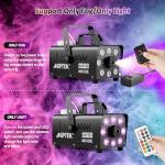 AGPtEK Upgraded Fog Machine with 13 LED Lights