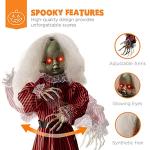 Roaming Doll Halloween Decoration w/ Light-Up Eyes