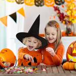 VEYLIN 2 Pack Black Witches Hat for Halloween