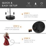 Roaming Doll Halloween Decoration w/ Light-Up Eyes