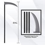 Detachable Grim Reaper Scythe with Adjustable Staff