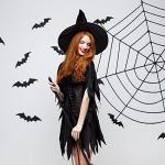 VEYLIN 2 Pack Black Witches Hat for Halloween