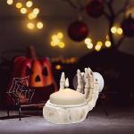 Halloween Skeleton Hand & Skull Candle Holders
