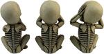 Morbid Mini Skeleton Figurines Set (Halloween Decor)
