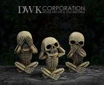 Morbid Mini Skeleton Figurines Set (Halloween Decor)