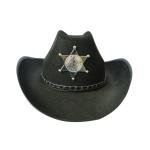 Halloween Cowboy Hat with Star Badge