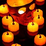 ORIA Pumpkin Tea Lights, 12 Pack for Halloween décor