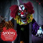 5ft 9in Animatronic Evil Clown - Halloween Decoration