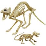 Halloween Skeleton Cat and Rat Set