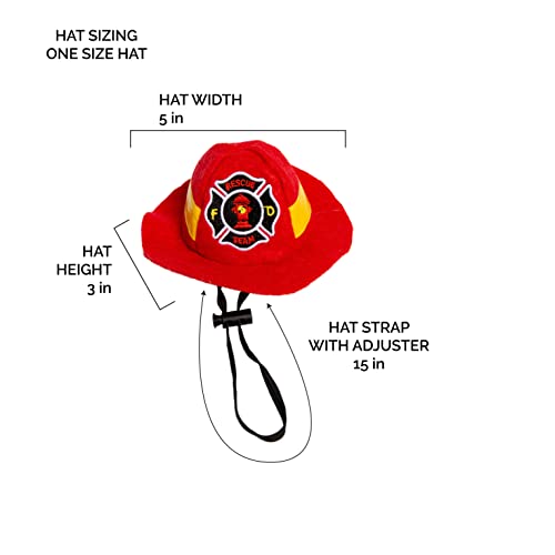 Dog Firefighter Costume - Funny Halloween Pet Outfit