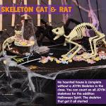 Halloween Skeleton Cat and Rat Set