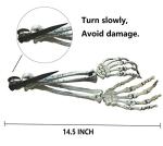 Realistic Skeleton Stakes Halloween Decor for Garden