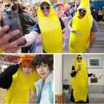 Funny Banana Costume for Adults and Kids