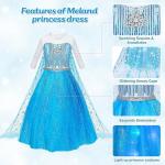 Girls' Princess Costume for Halloween Dress Up