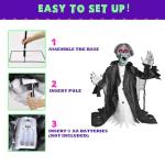 Motion-Activated Zombie Groundbreaker Halloween Decoration