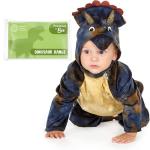 Triceratops Costume Onesie for Toddlers - Blue